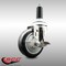 Service Caster 4 Inch 316SS Black Polyurethane Swivel 1 Inch Expanding Stem Caster Brake SCC-SS316EX20S414-PPUB-BLK-TLB-1 - alternate 2